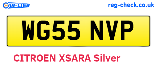 WG55NVP are the vehicle registration plates.