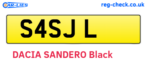 S4SJL are the vehicle registration plates.