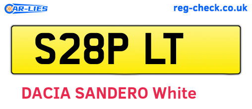 S28PLT are the vehicle registration plates.