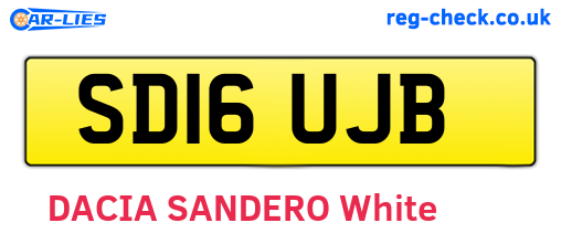 SD16UJB are the vehicle registration plates.