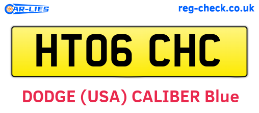 HT06CHC are the vehicle registration plates.