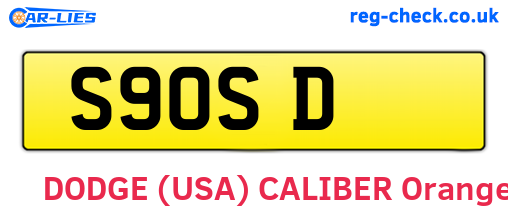 S9OSD are the vehicle registration plates.