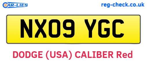 NX09YGC are the vehicle registration plates.