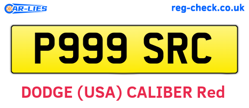 P999SRC are the vehicle registration plates.