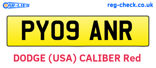 PY09ANR are the vehicle registration plates.