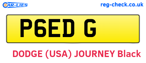 P6EDG are the vehicle registration plates.