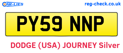 PY59NNP are the vehicle registration plates.