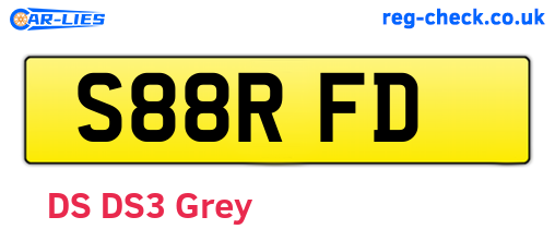 S88RFD are the vehicle registration plates.