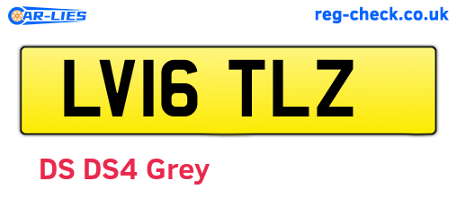 LV16TLZ are the vehicle registration plates.