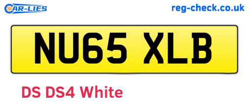 NU65XLB are the vehicle registration plates.