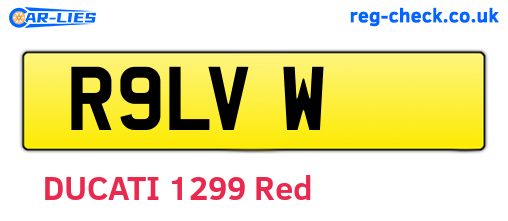 R9LVW are the vehicle registration plates.