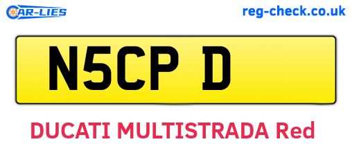 N5CPD are the vehicle registration plates.