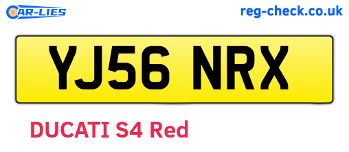 YJ56NRX are the vehicle registration plates.