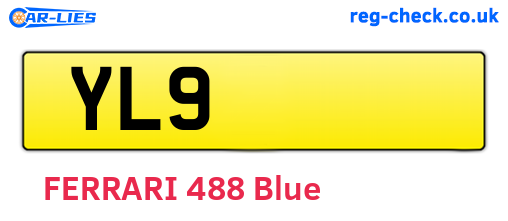YL9 are the vehicle registration plates.
