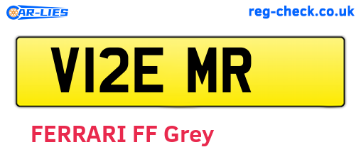 V12EMR are the vehicle registration plates.