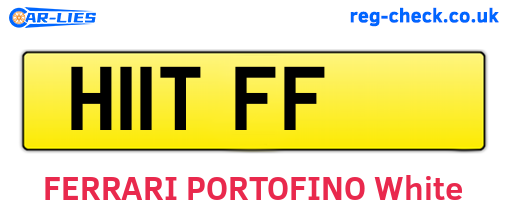 H11TFF are the vehicle registration plates.