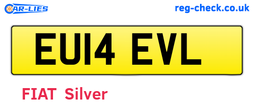 EU14EVL are the vehicle registration plates.