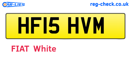 HF15HVM are the vehicle registration plates.