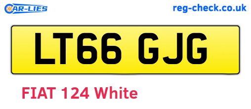 LT66GJG are the vehicle registration plates.