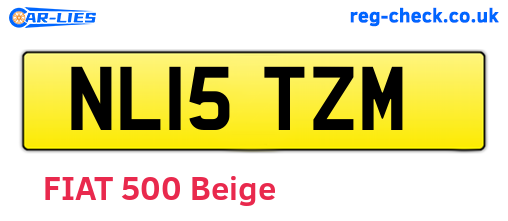 NL15TZM are the vehicle registration plates.
