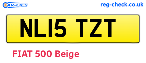 NL15TZT are the vehicle registration plates.