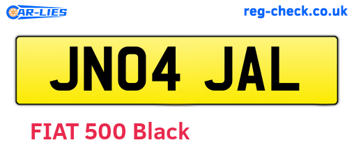 JN04JAL are the vehicle registration plates.