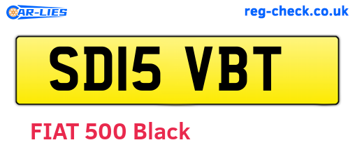 SD15VBT are the vehicle registration plates.