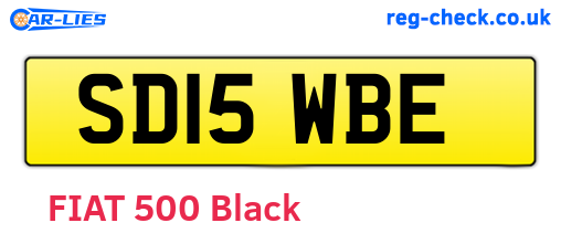 SD15WBE are the vehicle registration plates.