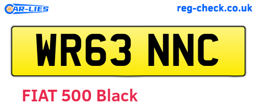 WR63NNC are the vehicle registration plates.