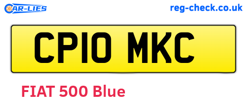 CP10MKC are the vehicle registration plates.