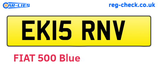 EK15RNV are the vehicle registration plates.