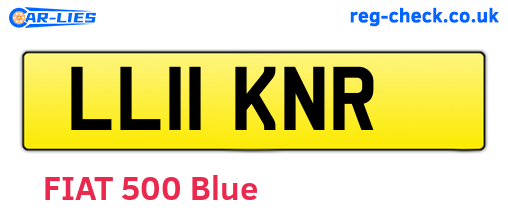 LL11KNR are the vehicle registration plates.