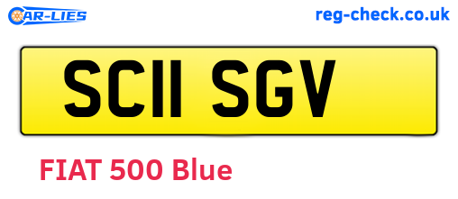 SC11SGV are the vehicle registration plates.