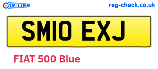 SM10EXJ are the vehicle registration plates.
