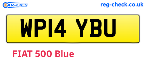 WP14YBU are the vehicle registration plates.