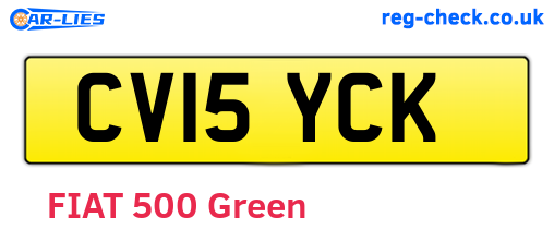 CV15YCK are the vehicle registration plates.