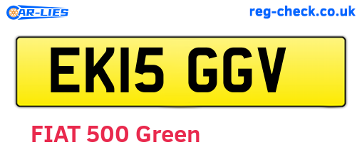 EK15GGV are the vehicle registration plates.