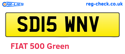 SD15WNV are the vehicle registration plates.