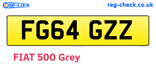 FG64GZZ are the vehicle registration plates.