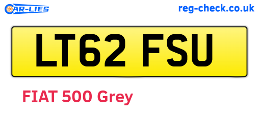 LT62FSU are the vehicle registration plates.