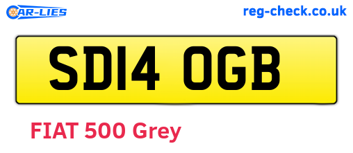 SD14OGB are the vehicle registration plates.
