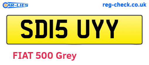 SD15UYY are the vehicle registration plates.