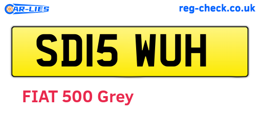 SD15WUH are the vehicle registration plates.