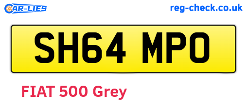 SH64MPO are the vehicle registration plates.