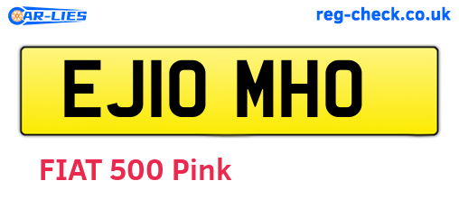 EJ10MHO are the vehicle registration plates.