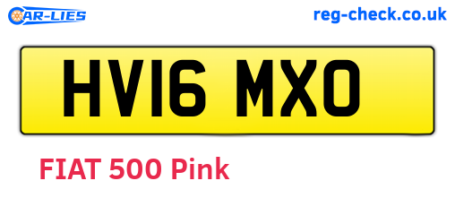 HV16MXO are the vehicle registration plates.