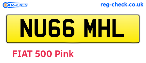 NU66MHL are the vehicle registration plates.