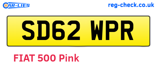 SD62WPR are the vehicle registration plates.