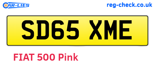 SD65XME are the vehicle registration plates.