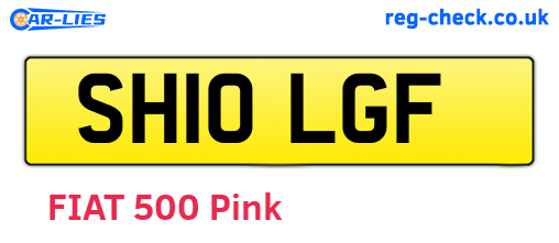 SH10LGF are the vehicle registration plates.